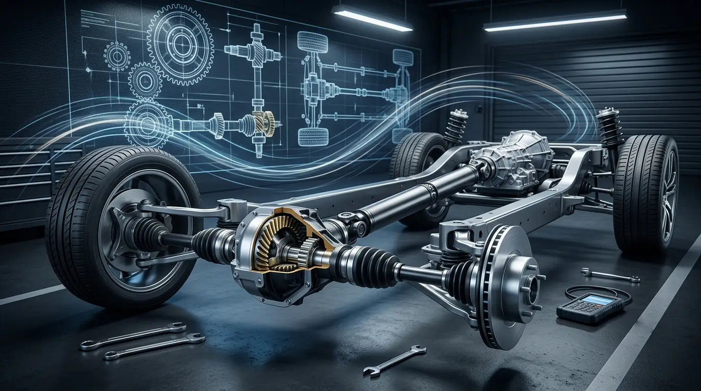 Understanding Drivetrain Components: Axles, Driveshafts, and Differentials